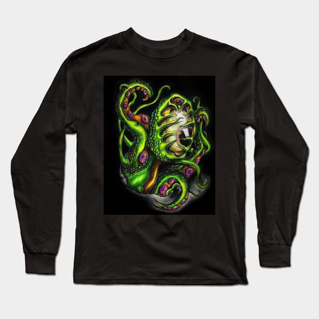 Venus Flytrap Long Sleeve T-Shirt by APOCALYPTIK